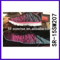 Zapato superior material flyknit zapato zapatos nuevos tejidos zapatos deportivos